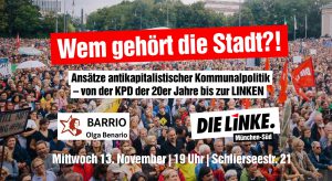 Wem gehört die Stadt?! Ansätze antikapitalistischer Kommunalpolitik