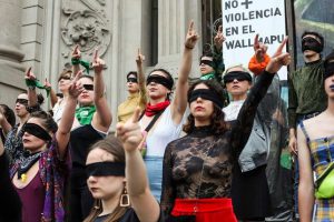 Perfomance „Un violador en tu camino“ - Öffentliche Probe