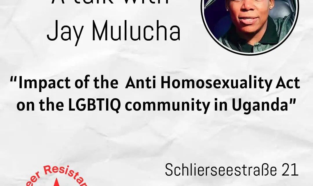 Talk with Ugandan activist Jay Mulucha about Anti-Homosexuality Act