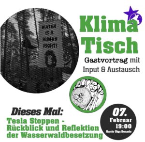 KlimaTisch: Besetzung in Grünheide - Rückblick und Reflexion der Besetzung